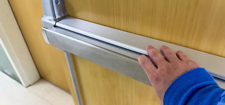 Installing a Push Bar on a Door Perry Hall